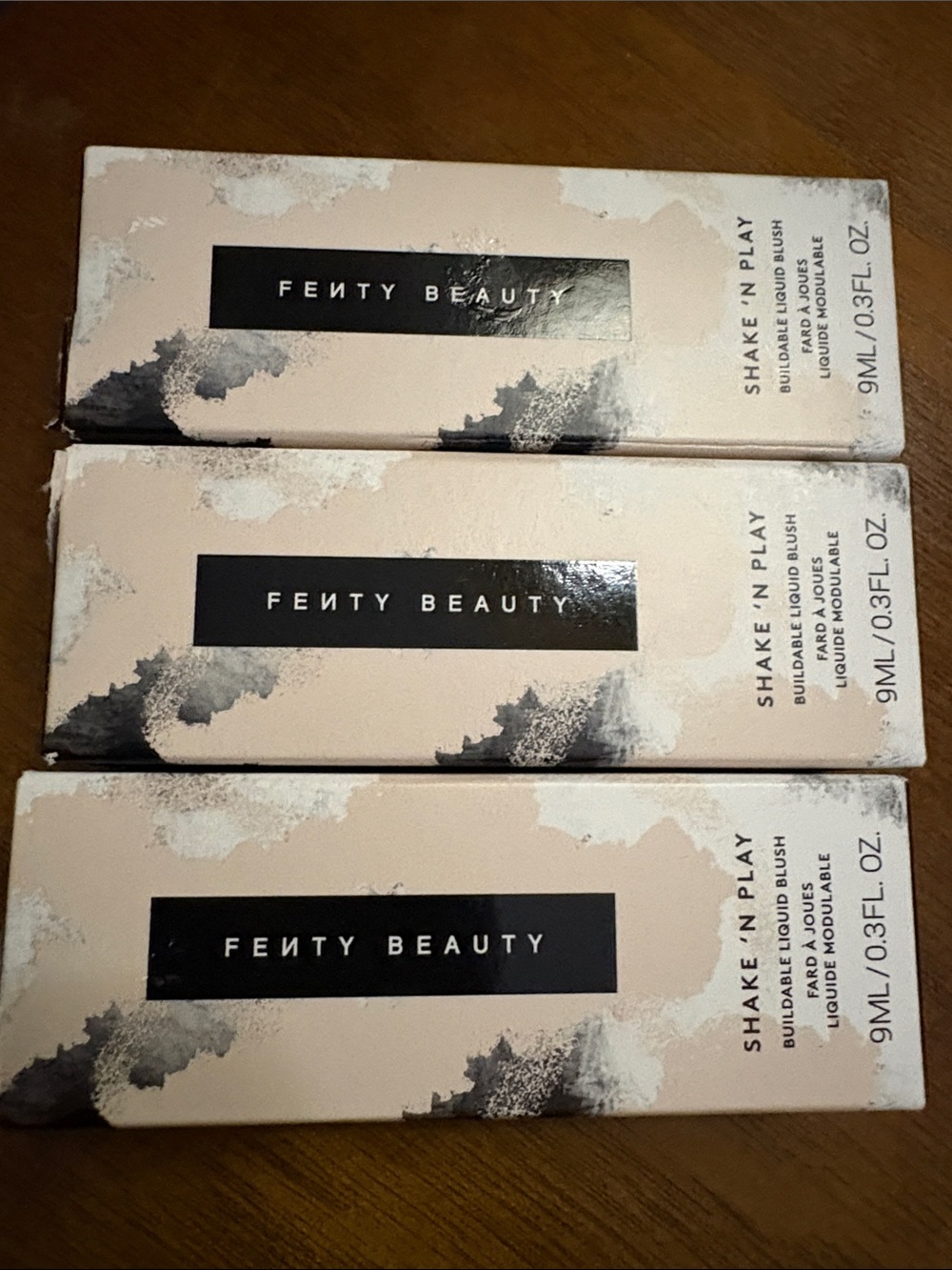 Fenty Beauty Shake 'N Play Liquid Blush Buildable . Lot of 3 Colors.